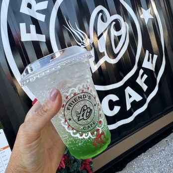 Friends Cafe - European Soda with Sprite base and green apple - Coffee & Tea Near Me - Isabela, Puerto Rico Friends Cafe - European Soda with Sprite base and green apple - Coffee & Tea Near Me - Isabela, Puerto Rico
