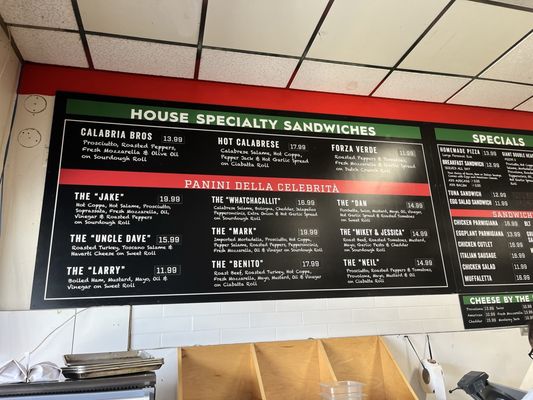 Menu photo 1 Calabria Bros San Francisco, CA