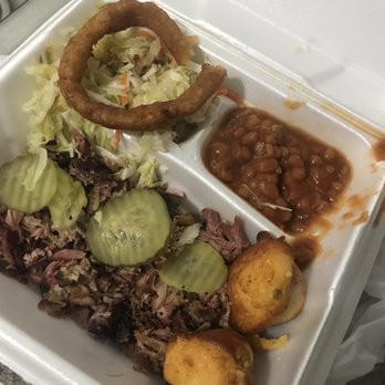 Rusty's Bar-B-Q - Chopped pork plate / marinated slaw / spicy baked beans - Barbeque Near Me - Leeds, Alabama Rusty's Bar-B-Q - Chopped pork plate / marinated slaw / spicy baked beans - Barbeque Near Me - Leeds, Alabama