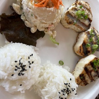 Sleeping Giant Grill - Fish plate option ... ono, macaroni salad& rice! Enjoyed it tremendously! - Seafood Near Me - Kapaa, Hawaii Sleeping Giant Grill - Fish plate option ... ono, macaroni salad& rice! Enjoyed it tremendously! - Seafood Near Me - Kapaa, Hawaii