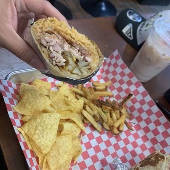LA Granja Rotisserie - Chicken Burrito with fries inside - Chicken Shop Near Me - View Park, California