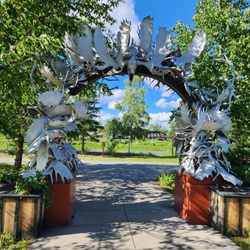 Golden Heart Plaza - Antler Arch