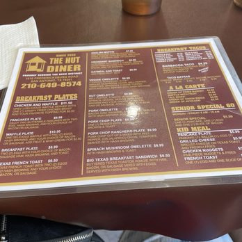 The Hut Diner - Menu - Sandwiches Near Me - San Antonio, Texas The Hut Diner - Menu - Sandwiches Near Me - San Antonio, Texas