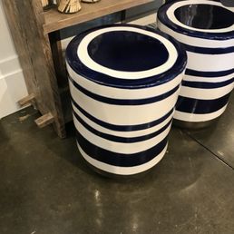 Garden benches and the shop dog