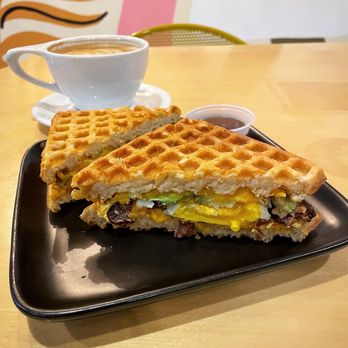 People’s Waffle - The Classic Wafflewich & Latte; Follow me on Instagram @RimyEats - Breakfast & Brunch Near Me - Spokane, Washington People’s Waffle - The Classic Wafflewich & Latte; Follow me on Instagram @RimyEats - Breakfast & Brunch Near Me - Spokane, Washington