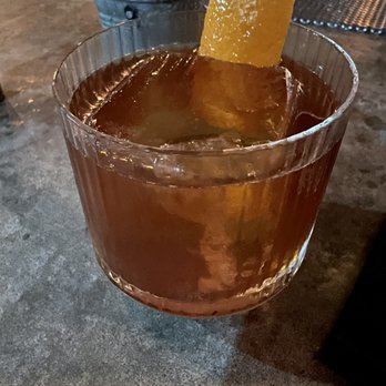FINKA Table & Tap - CUBAN OLD FASHIONED Maker's 46 Bourbon / Bustelo Syrup / Orange Bitters / Angostura Bitters - Asian Fusion Near Me - Miami, Florida