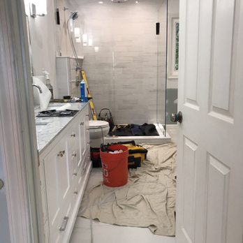 ABC Glass & Mirror - Another during door installation photo. - Glass & Mirrors Near Me - Manassas Park, Virginia