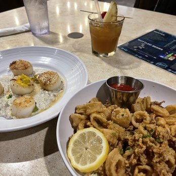 Nico's Pier 38 - Appetizers: Pupu special scallops, Fried Calamari - Seafood Near Me - Honolulu, Hawaii Nico's Pier 38 - Appetizers: Pupu special scallops, Fried Calamari - Seafood Near Me - Honolulu, Hawaii