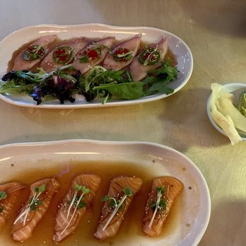 Mr Nobu’s - Hamachi Jalapeño and Salmon Carpaccio - Japanese Near Me - Tulsa, Oklahoma Mr Nobu’s - Hamachi Jalapeño and Salmon Carpaccio - Japanese Near Me - Tulsa, Oklahoma