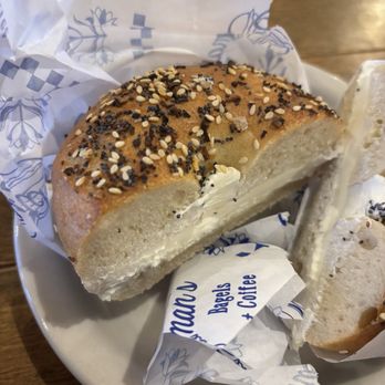Dutchman's - Everything bagel with cream cheese - Bagels Near Me - Brunswick, Maine