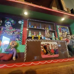 Fun Day of the Dead display at Quirk. Fun Day of the Dead display at Quirk.