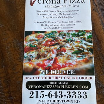 Verona Pizza - Menu - Sandwiches Near Me - Maple Glen, Pennsylvania Verona Pizza - Menu - Sandwiches Near Me - Maple Glen, Pennsylvania