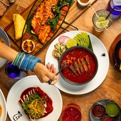 Border Grill - Border Grill at Mandalay Bay in Las Vegas with tacos, Pescado Zarandeado, Pork Belly Pozole, Lamb Tinga Tamale, Short Rib Enchiladas & more