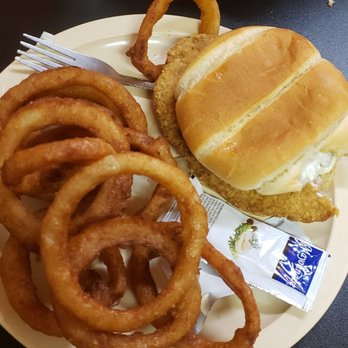 Log Cabin Cafe - Hand breaded tenderloin and onion rings - Cafes Near Me - Ridgedale, Missouri