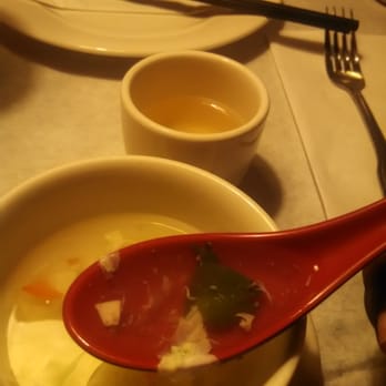 Potsticker House - The house soup and Green tea - Dim Sum Near Me - Chicago, Illinois