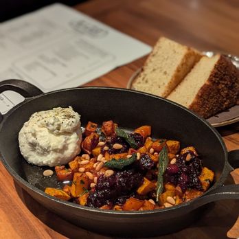 RARE Italian - Seasonal burrata (squash, sage, cranberry) and foccacia - Italian Near Me - Fort Collins, Colorado