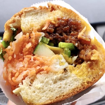 JoJu - Pork banh mi with egg - Coffee & Tea Near Me - Elmhurst, New York JoJu - Pork banh mi with egg - Coffee & Tea Near Me - Elmhurst, New York