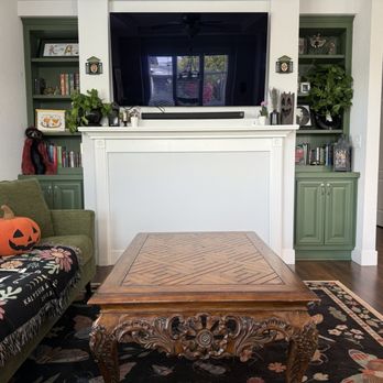 Jimmy's Painting - Home Living Room - Painted cabinets and shelves - Painters Near Me - San Jose, California Jimmy's Painting - Home Living Room - Painted cabinets and shelves - Painters Near Me - San Jose, California