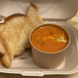 Oozey B's Grilled Cheese - The Classic & Tomato Bisque "The perfect combo"