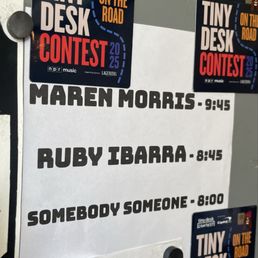 Line up for Tiny Desk on the Road, 2025 Line up for Tiny Desk on the Road, 2025