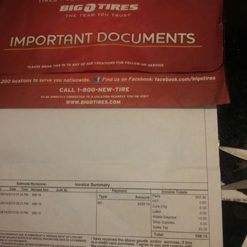 Big O Tires - My experience Big O Tires they TAKE ADVANTAGE OF FEMALES, DISHONEST WORKERS. I believe they treated me like this because I'm a woman! - Tires Near Me - Denver, Colorado Big O Tires - My experience Big O Tires they TAKE ADVANTAGE OF FEMALES, DISHONEST WORKERS. I believe they treated me like this because I'm a woman! - Tires Near Me - Denver, Colorado
