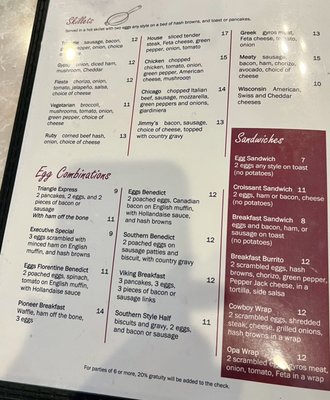 Menu photo 3 Triangle Family Restaurant Grayslake, IL