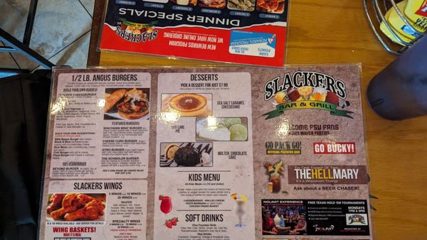 Menu photo 8 Slackers Bar & Grill Fort Lauderdale, FL Menu photo 8 Slackers Bar & Grill Fort Lauderdale, FL