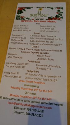Menu photo 4 Sunflour Baking Company Charlotte, NC Menu photo 4 Sunflour Baking Company Charlotte, NC