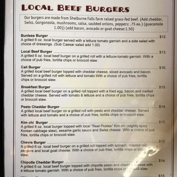 West End Pub - American Near Me - Shelburne Falls, Massachusetts