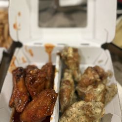 Buffalo Wild Wings - Asian zing & garlic parmesan