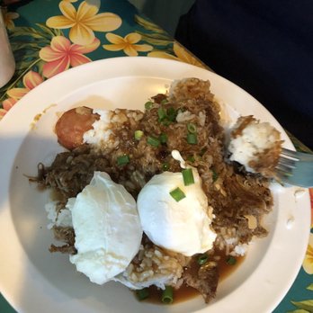808 Grindz Cafe - Kalua pork moco - Cafes Near Me - Lahaina, Hawaii