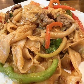 Nine & Nine Thai Kitchen - Pad Kee Mow Noodles beef - Thai Near Me - Pasadena, California Nine & Nine Thai Kitchen - Pad Kee Mow Noodles beef - Thai Near Me - Pasadena, California