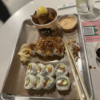 Le Fantome - Philly roll, crunchy spicy tuna roll, calamari - Food Court Near Me - Riverdale Park, Maryland Le Fantome - Philly roll, crunchy spicy tuna roll, calamari - Food Court Near Me - Riverdale Park, Maryland