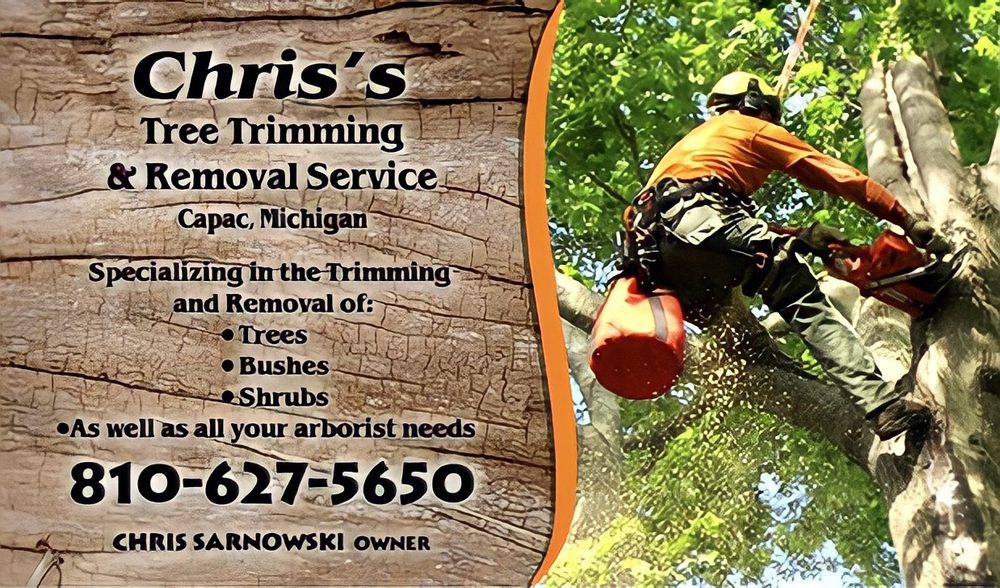 CHRIS’S TREE TRIMMING & REMOVAL SERVICE Yale, Michigan Tree