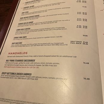 LongHorn Steakhouse - Menú - Steakhouses Near Me - Miami, Florida