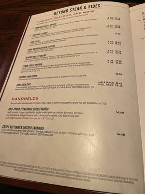 Menu photo 1 LongHorn Steakhouse Miami, FL