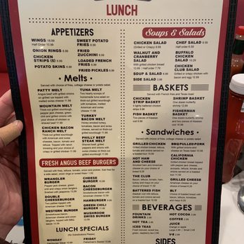 The Skillet Cafe - November 2022 Lunch menu - American Near Me - Snowflake, Arizona