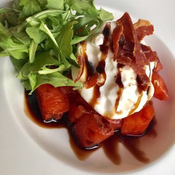 Park 600 - Watermelon burrata salad with crispy prosciutto - Breakfast & Brunch Near Me - Rochester, Michigan Park 600 - Watermelon burrata salad with crispy prosciutto - Breakfast & Brunch Near Me - Rochester, Michigan
