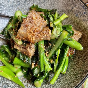 Barn Nork Aharn Thai - Gailan with crispy pork belly - Thai Near Me - Whistler, British Columbia