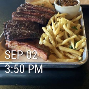 Gettin' Basted - Full rib slab plate with baked beans & crispy fries - Barbeque Near Me - Branson, Missouri