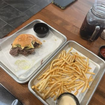 Weber's - Roast Beef with red hot riplet seasoning & queso cheese! - Sports Bars Near Me - Affton, Missouri