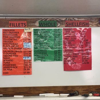 Kyle’s Seafood Market - The fresh seafood menu on April 2017 - Seafood Markets Near Me - Saint Augustine, Florida Kyle’s Seafood Market - The fresh seafood menu on April 2017 - Seafood Markets Near Me - Saint Augustine, Florida