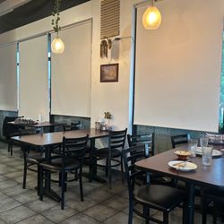 Aladdin's Mediterranean Grill - The rest of the restaurant is table and chairs.