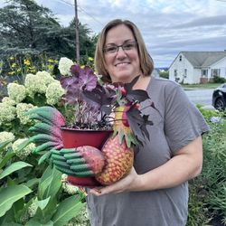 Gardening By Lisa Rose - From the Yelp event where we could take a planter and she helped us select plants to put in it.