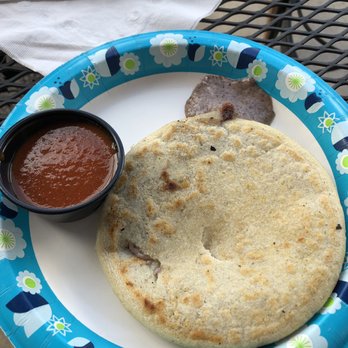 Pilar's Tamales - Black bean and cheese papusa - Latin American Near Me - Ann Arbor, Michigan