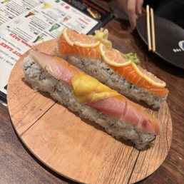 Hamachi Mango Roll and 49 Roll Hamachi Mango Roll and 49 Roll