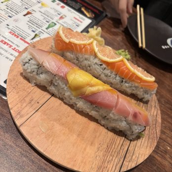 MJ Sushi - Hamachi Mango Roll and 49 Roll - Sushi Bars Near Me - Fremont, California MJ Sushi - Hamachi Mango Roll and 49 Roll - Sushi Bars Near Me - Fremont, California