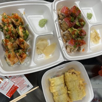 Genmai Sushi - Hanaka Roll Red Dragon Roll Spicy Tuna Tempura Deliciousness!!! - Sushi Bars Near Me - Oxnard, California Genmai Sushi - Hanaka Roll Red Dragon Roll Spicy Tuna Tempura Deliciousness!!! - Sushi Bars Near Me - Oxnard, California