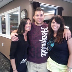 Bella Nani Salon & Spa - Justin after his hair cut and eyebrow wax with Michelle