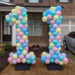 I make balloon yard numbers for birthdays and aniversaries. Great for indoors or outdoors. I set up, inflate, and tear down.